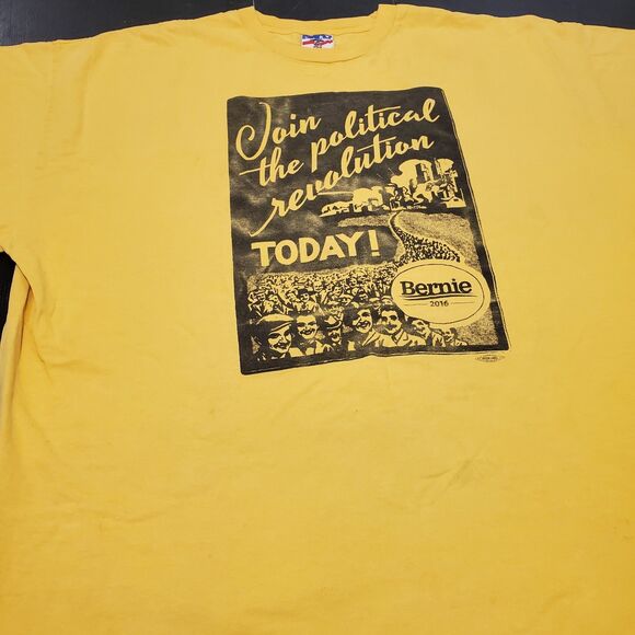 Rare Bernie Sanders 2016 Election T Shirt Mens Sz 4X Graphic Print Distressed - Picture 10 of 10